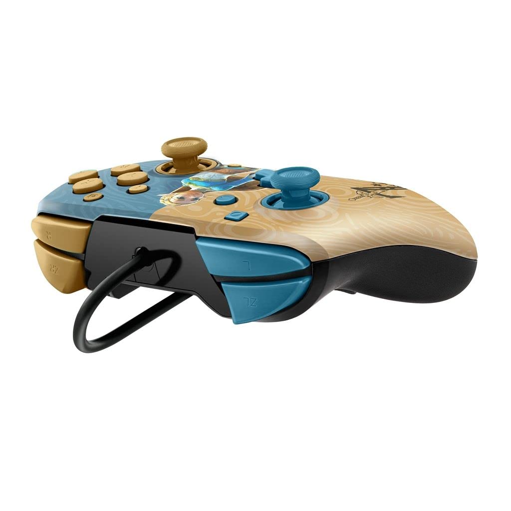 PDP Switch Rematch Manette filaire ZELDA sous licence officielle Nintendo - Boutons, sticks, déclencheurs et palettes personnalisables - Manettes ergonomiques PDP Switch Rematch Manette filaire ZELDA sous licence officielle Nintendo - Boutons, sticks, déclencheurs et palettes personnalisables - Manettes ergonomiques
